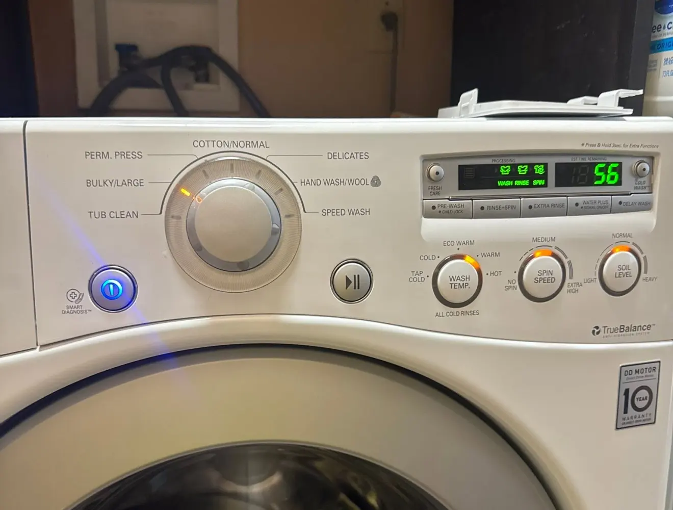 A front-loading washing machine