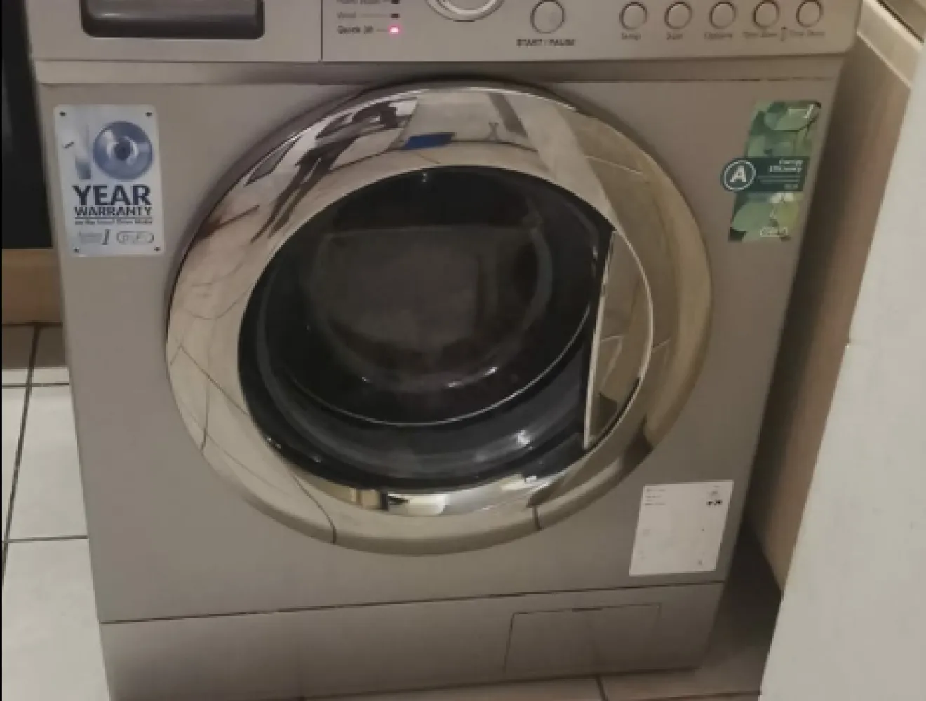 Defy front-loader washing machine before repair